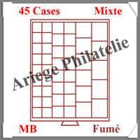 MEDAILLIER Fum - 45 Compartiments Carrs de 24  44 mm (316902 ou MBMIX)