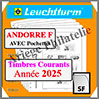 ANDORRE 2025 - Poste Fran�aise - AVEC Pochettes (N07FSF-25 ou 100337) Leuchtturm