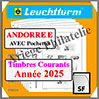 ANDORRE 2025 - Poste Espagnole - AVEC Pochettes (N07SSF-25 ou 100330) Leuchtturm