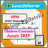 SAINT-PIERRE et MIQUELON 2025 - AVEC Pochettes (N15PMSF-25 ou 100341) Leuchtturm