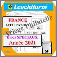 FRANCE 2021 - Blocs 'Edition Spciale'  - AVEC Pochettes (N15SNSF-21 ou 366821)