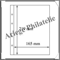 Feuilles NUMIS 1C - TRANSPARENTES - 1 Poche (304653 ou NH01)