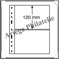 Feuilles OPTIMA 2C - TRANSPARENTES - 2 Poches (309942 ou OPTIMA2C)