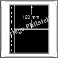 Feuilles OPTIMA 2S - NOIRES - 2 Poches  (322646 ou OPTIMA 2S)