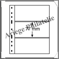 Feuilles OPTIMA 3C - TRANSPARENTES - 3 Poches (317839 ou OPTIMA3C)