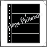 Feuilles OPTIMA 4S - NOIRES - 4 Bandes (331859 ou OPTIMA4S)