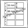 Feuilles OPTIMA 4VC - TRANSPARENTES - 8 Cases (328118 ou OPTIMA4VC) Leuchtturm