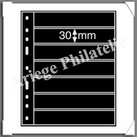 Feuilles OPTIMA 7S - NOIRES - 7 Bandes (323995 ou OPTIMA7S)