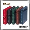 Reliure OPTIMA F - AVEC Etui assorti - BRUN - Reliure Vide (308157 ou OPTIMAFBR) Leuchtturm