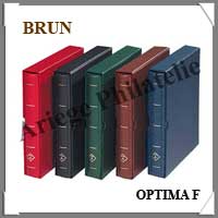 Reliure OPTIMA F - AVEC Etui assorti - BRUN - Reliure Vide (308157 ou OPTIMAFBR)