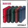 Reliure OPTIMA F - AVEC Etui assorti - ROUGE - Reliure Vide (314742 ou OPTIMAFR) Leuchtturm