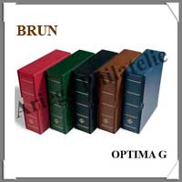 Reliure OPTIMA G - AVEC Etui assorti - BRUN - Reliure Vide (323420 ou OPTIMAGBR)