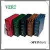 Reliure OPTIMA G - AVEC Etui assorti - VERT - Reliure Vide (301449 ou OPTIMAGG) Leuchtturm