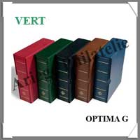 Reliure OPTIMA G - AVEC Etui assorti - VERT - Reliure Vide (301449 ou OPTIMAGG)