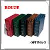 Reliure OPTIMA G - AVEC Etui assorti - ROUGE - Reliure Vide (309772 ou OPTIMAGR) Leuchtturm