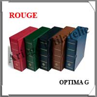 Reliure OPTIMA G - AVEC Etui assorti - ROUGE - Reliure Vide (309772 ou OPTIMAGR)