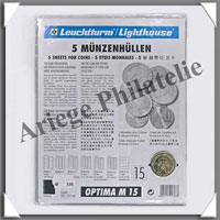 OPTIMA 42 - Recharge de 5 Pages - Mdailles Diamtre : 42 mm  (338032 ou OPTIMA42 ou OPTIMAM15)