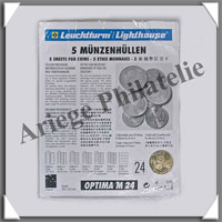 OPTIMA 34 - Recharge de 5 Pages - Mdailles Diamtre : 34 mm (319236 ou  OPTIMA34 ou  OPTIMAM24)