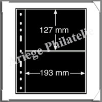 Feuilles OPTIMA XL 2S - NOIRES - 2 Poches  (334915 ou OPTIMA XL2S)