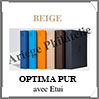 Reliure OPTIMA PUR - AVEC Etui assorti - BEIGE -  Reliure 1er Prix (359517 ou OPTPURSETBE) Leuchtturm