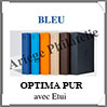 Reliure OPTIMA PUR - AVEC Etui assorti - BLEU -  Reliure 1er Prix (359520 ou OPTPURSETBL) Leuchtturm