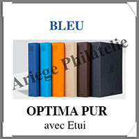 Reliure OPTIMA PUR - AVEC Etui assorti - BLEU -  Reliure 1er Prix (359520 ou OPTPURSETBL)