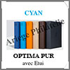 Reliure OPTIMA PUR - AVEC Etui assorti - CYAN -  Reliure 1er Prix (359519 ou OPTPURSETC) Leuchtturm