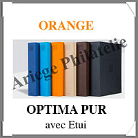 Reliure OPTIMA PUR - AVEC Etui assorti - ORANGE -  Reliure 1er Prix (359518  ou OPTPURSETNO)