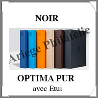 Reliure OPTIMA PUR - AVEC Etui assorti - NOIR -  Reliure 1er Prix (359515 ou OPTPURSETS)