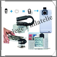 MICROSCOPE type PHONESCOPE - Grossissement x60 - Pour Smartphones et Tablettes  (345620 ou PHONESCOPE)