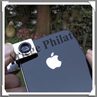 MICROSCOPE type PHONESCOPE - Grossissement x60 - Pour Smartphones et Tablettes  (345620 ou PHONESCOPE)