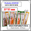 HAWID Pochettes Transparentes : 35x35 mm - Simple Soudure (306732) Leuchtturm