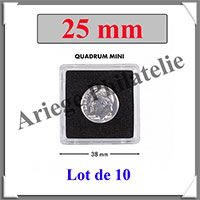 QUADRUM MINI pour PIECES de 25 mm - Boite de 10 (360080 ou QUADRUMMINI25)