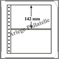 Feuille R2C - TRANSPARENTE - 2 Poches : 142x248 mm - Paquet de 5 Feuilles (359383 ou R2C)