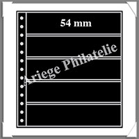 Feuille R5S - NOIRE - 5 Bandes  : 54x248 mm - Paquet de 5 Feuilles (359390 ou R5S)