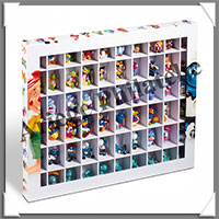 VITRINE en CARTON Color - Avec 60 Emplacements pour Objets de Collection (344050 ou SBOX60)