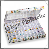 VITRINE en CARTON Color - Avec 60 Emplacements pour Objets de Collection (344050 ou SBOX60)