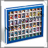 VITRINE en CARTON Bleu - Avec 60 Emplacements pour Objets de Collection (344051 ou SBOXK60BL) Leuchtturm