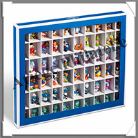 VITRINE en CARTON Bleu - Avec 60 Emplacements pour Objets de Collection (344051 ou SBOXK60BL)