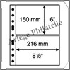 Feuilles GRANDE EASY - TRANSPARENTES - 2 Poches - 1er Prix (358073 ou SH312-2C) Leuchtturm