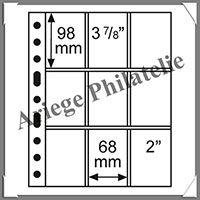 Feuilles GRANDE EASY - TRANSPARENTES - 9 Cases - 1er Prix (358077 ou SH312-3-3C)