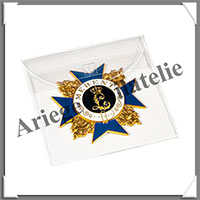 POCHETTES pour INSIGNES MILITAIRES - Jusqu 90 mm - Paquet de 50  (364999 ou ST90)