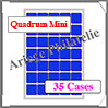 PLATEAUX TAB - BLEU - 35 Cases - 38 mm - Spcial Quadrum Mini - Paquet de 2 (360059 ou TABQM38BL) Leuchtturm