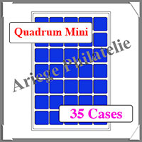 PLATEAUX TAB - BLEU - 35 Cases - 38 mm - Spcial Quadrum Mini - Paquet de 2 (360059 ou TABQM38BL)