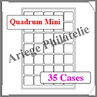 PLATEAUX TAB - BLEU - 35 Cases - 38 mm - Spcial Quadrum Mini - Paquet de 2 (360059 ou TABQM38BL)