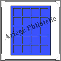 PLATEAUX TABS - BLEU - 20 Cases - 41 mm - Paquet de 2 (318864 ou TABS20BL)