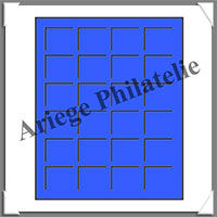 PLATEAUX TABS - BLEU - 24 Cases - 33 mm - Paquet de 2 (336508 ou TABS24BL)