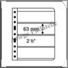 Feuilles VARIO 4C - TRANSPARENTES - 4 Bandes (316774 ou VARIO4C) Leuchtturm