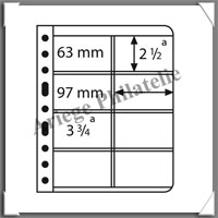 Feuilles VARIO 4VC - TRANSPARENTES - 8 Cases (318300 ou VARIO4VC)