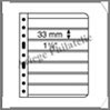 Feuilles VARIO 7C - TRANSPARENTES - 7 Bandes (337457 ou VARIO7C) Leuchtturm